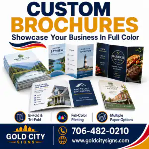 Gold City Signs Custom Brochures Printing Dahlonega GA