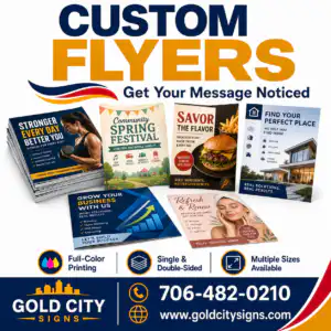Gold City Signs Custom Flyers Commercial Printing Dahlonega GA