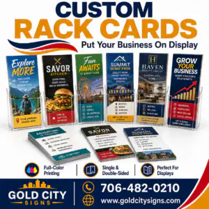 Dahlonega GA Custom Rack Cards Tourism Marketing Materials
