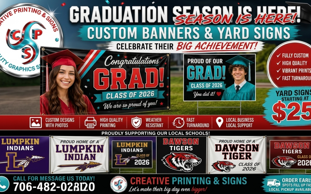 Graduation Season is Here! Creative Printing & Signs Rolls Out Specials to Help You Celebrate the Class of 2026 in Style