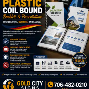 Dahlonega GA Custom Plastic Coil Bound Booklets Presentations
